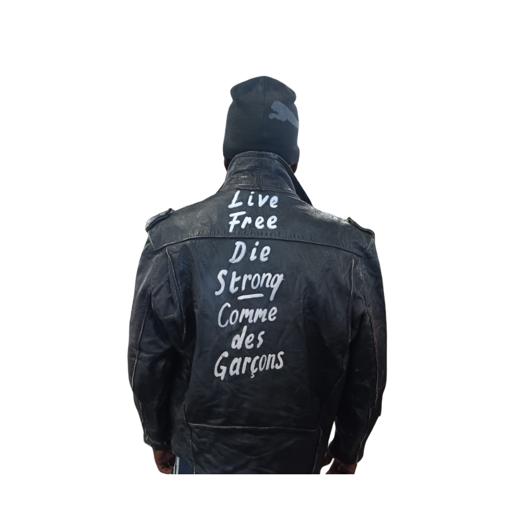 Perfecto Jacket - Lambskin - Custom Made by South African Artist - Size: L