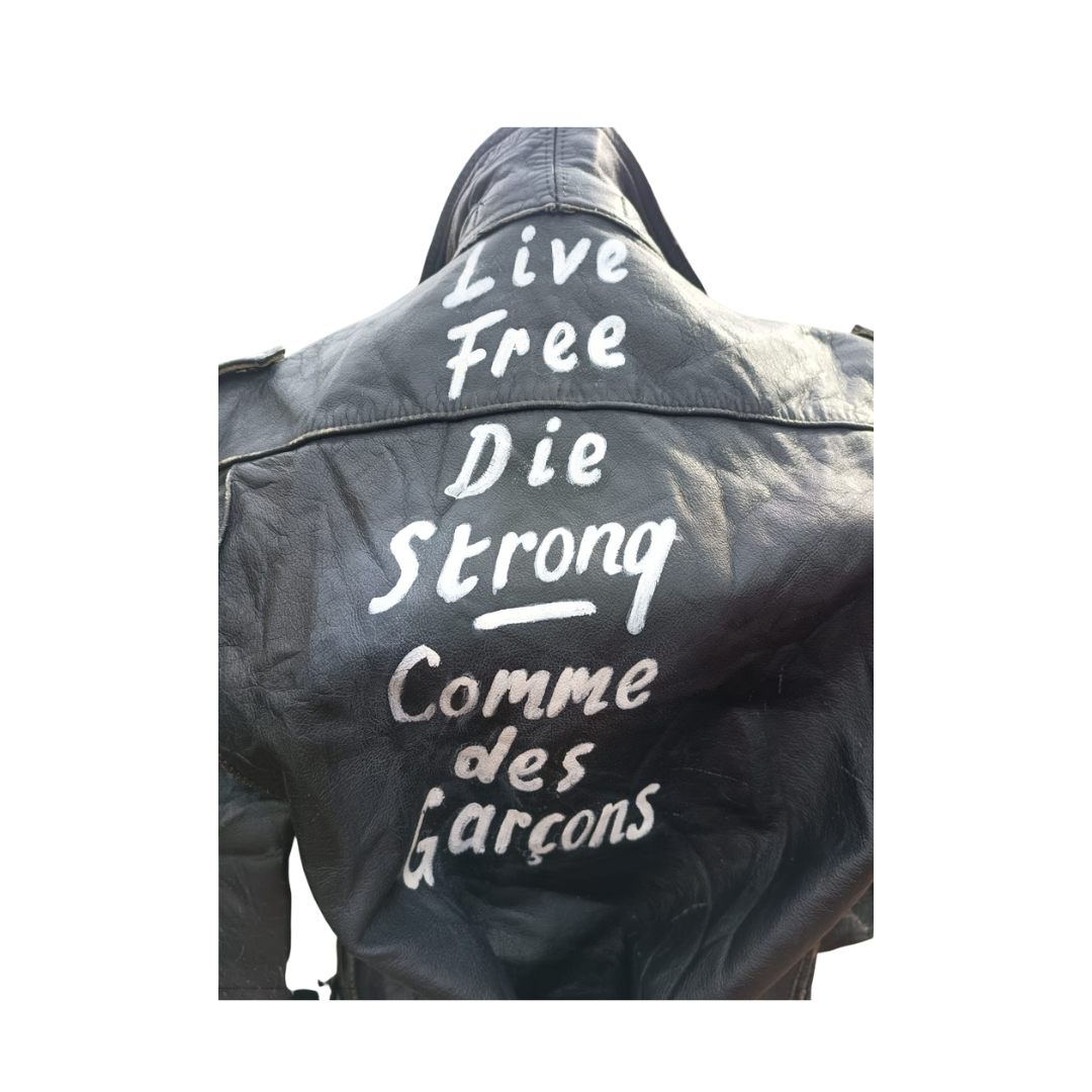 Perfecto Jacket - Lambskin - Custom Made by South African Artist - Size: L