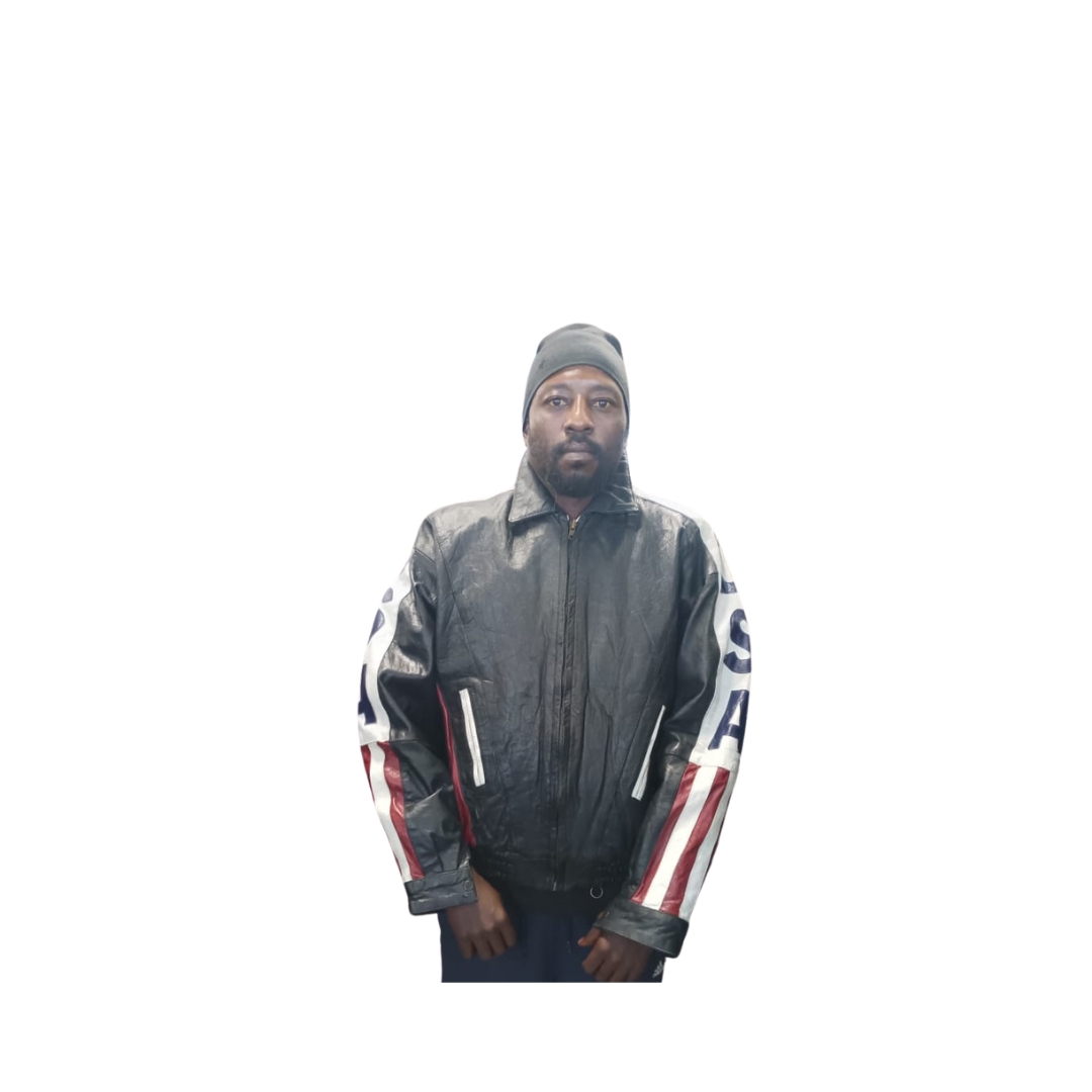 USA Leather Jacket - Size L