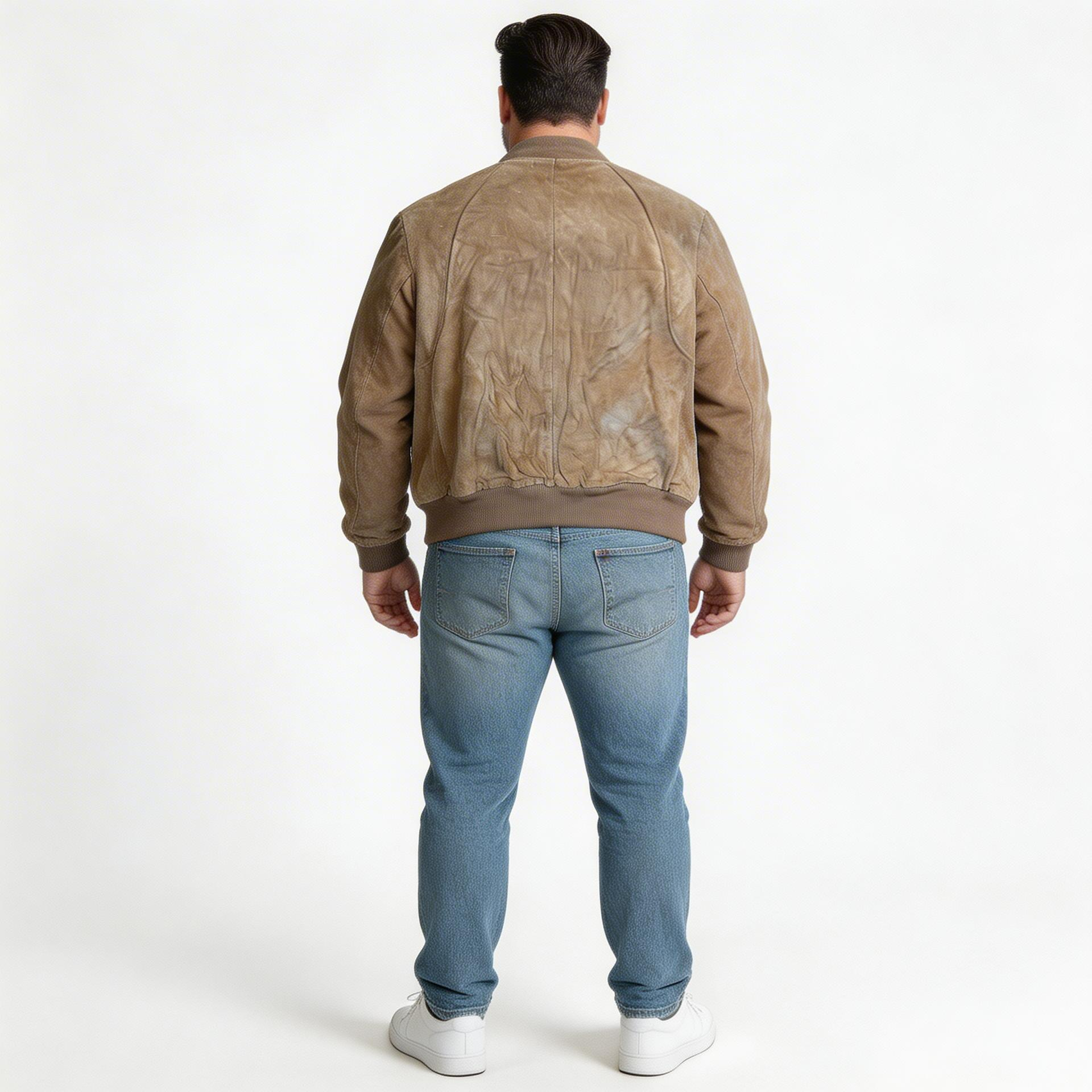 Brown leather jacket for man.