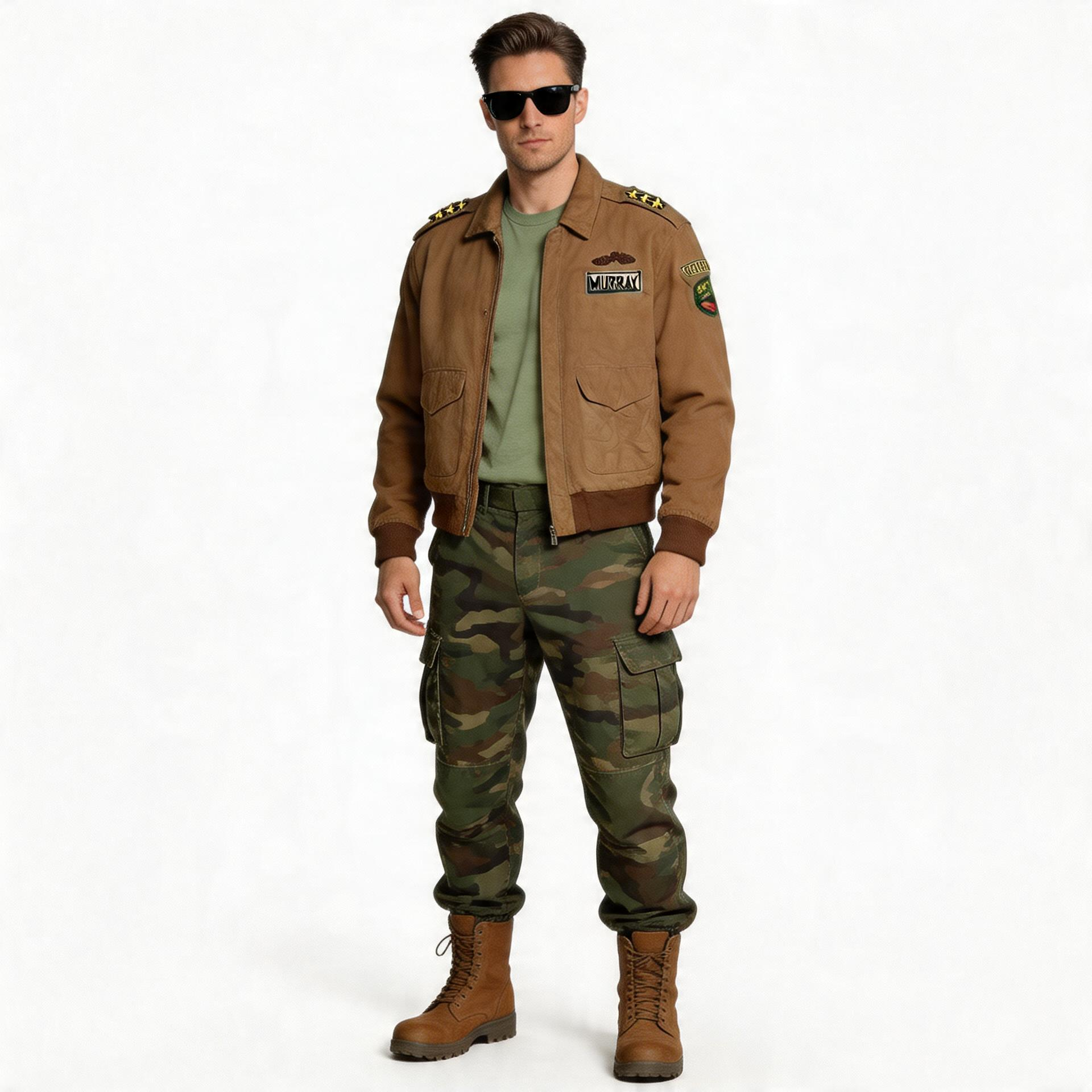 Brown leather jacket for man.