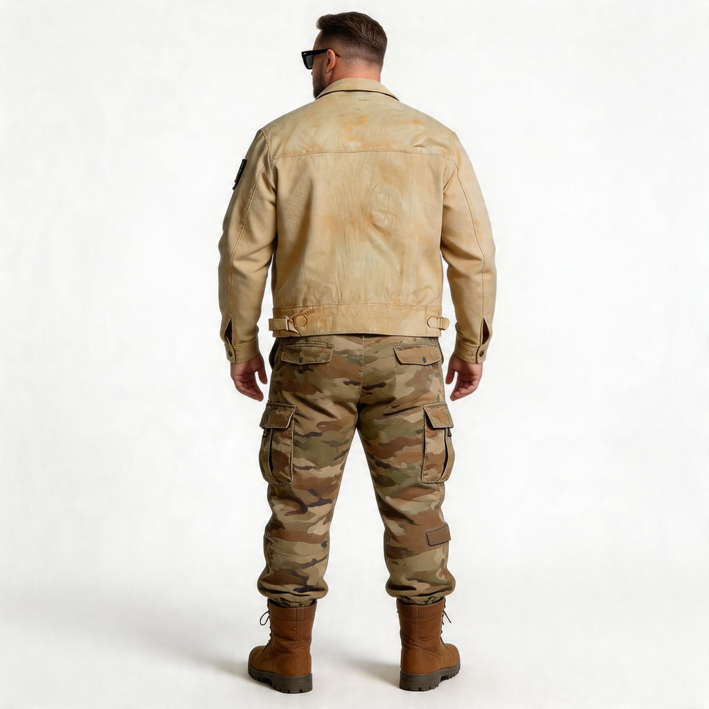 Brown leather jacket for man.