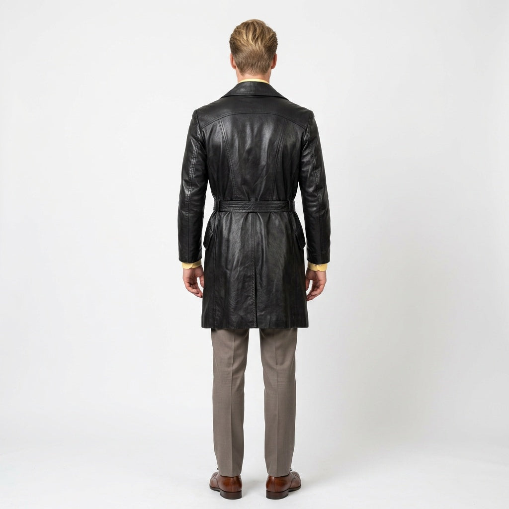 Brown leather jacket for man.