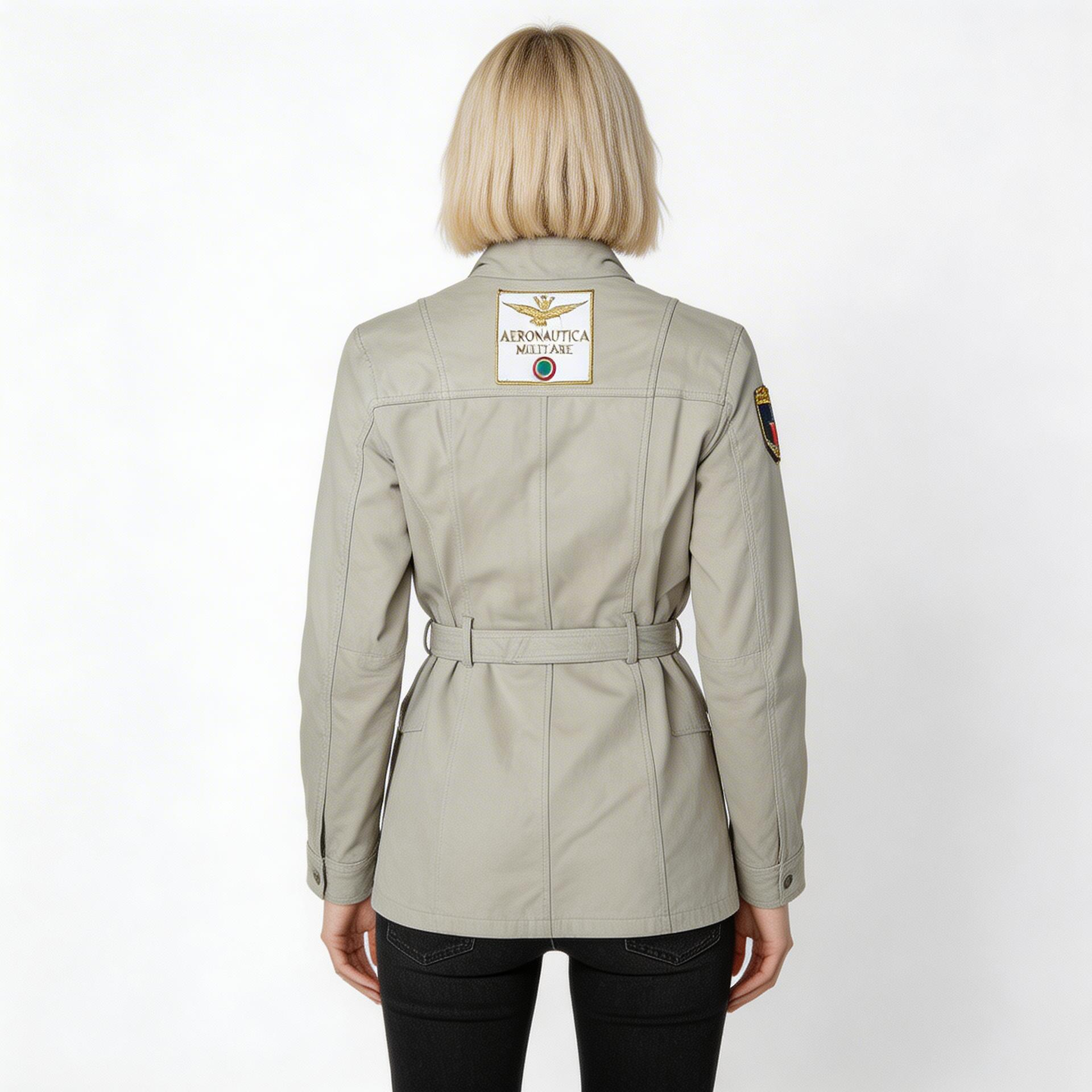Cream leather jacket for ladies.